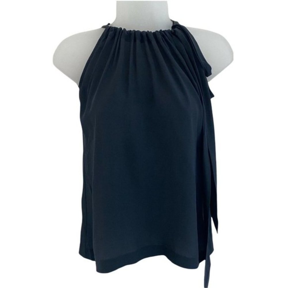 Trina Turk Silk Halter Tie Neck Top Vintage SZ 6